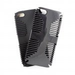 Wholesale iPhone 5 5S Hybrid Grip Case (Black-Black)